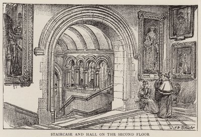 De nieuwe National Portrait Gallery door Henry William Brewer